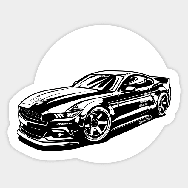 Ford mustang stickers top